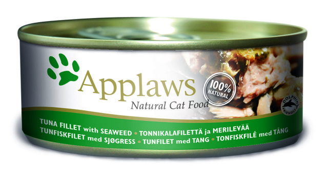 Applaws kassikonserv tuunikala/vetikaga,156 g