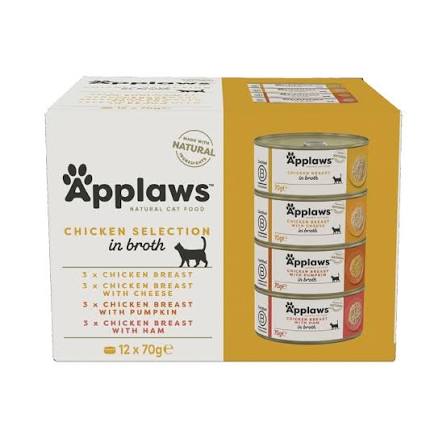 Applaws Supreme kassikonserv kanaga, 12x70g