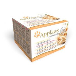 Applaws Natural Wet Cat Food, Multipack Chicken Selection 12х70 g