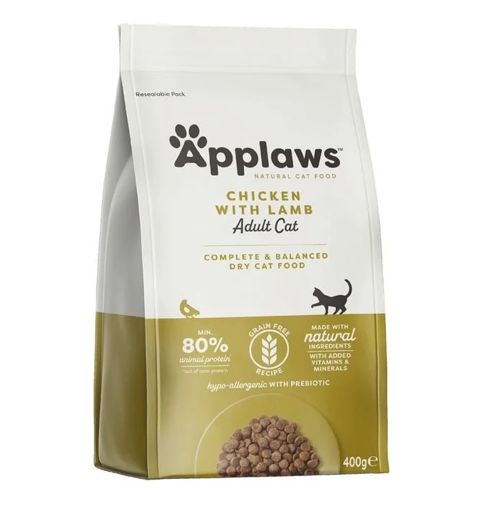 Applaws kassitoit kana- ja lambalihaga 400g