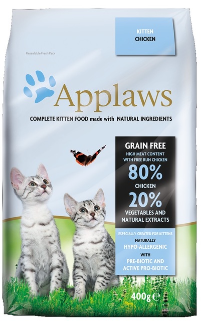 Applaws, Grain Free Dry Kitten Food with Chicken 400 g