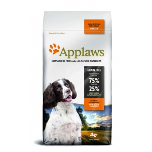 Applaws Natural Complete Dry Dog Food for Adult Small/Medium Breed Dogs, Chicken, 2 kg