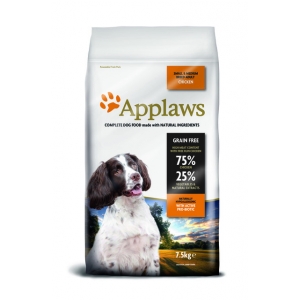 Applaws Natural Complete Dry Dog Food for Adult Small/Medium Breed Dogs, Chicken 7, 5 kg