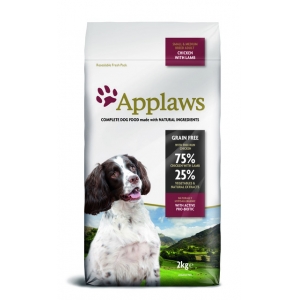 Applaws Complete and Grain Free Dry Dog Food, Small/Medium Breed Adult, Chicken with Lamb 2 kg