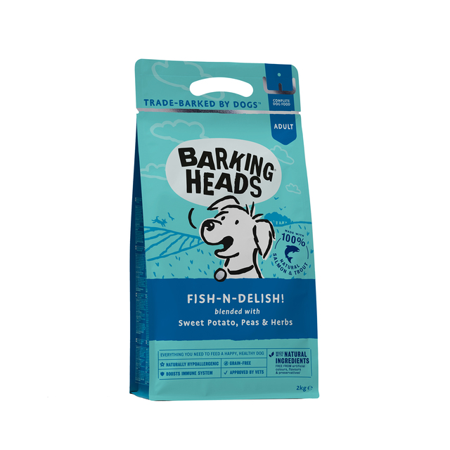 Barking Heads Fish N Delish Salmon and Trout with Hypoallergenic Ingredients 2 kg