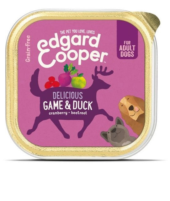 Edgard Cooper koerakonserv uluki- ja pardilihaga, 150 g