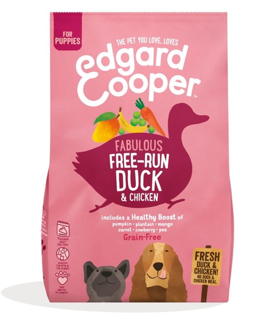 Edgard Cooper Puppy, Fresh free-run Duck & Chicken  2,5 kg