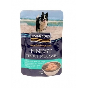 Fish4Dogs Trout Mousse konserv koertele forelliga 100 g