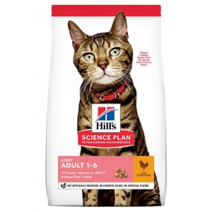 Hill's Science Plan Light Adult Cat Food with Chicken 10kg