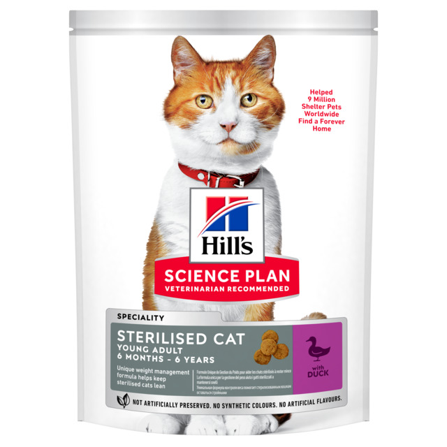 Hill's Science Plan Sterilized Young kassitoit pardilihaga 1,5kg