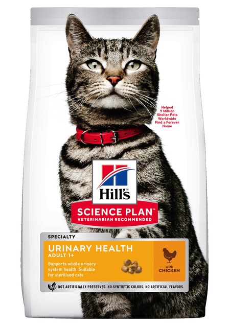 Hill's Science Plan Dry Adult Urinary Health Cat Food with Chicken 300g