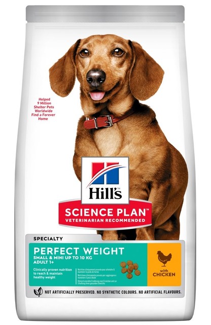 Hill's Science Plan Adult Small & Mini Perfect Weight Chicken 1,5kg