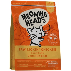 Meowing Heads kuivtoit kassidele kanaga 4 kg