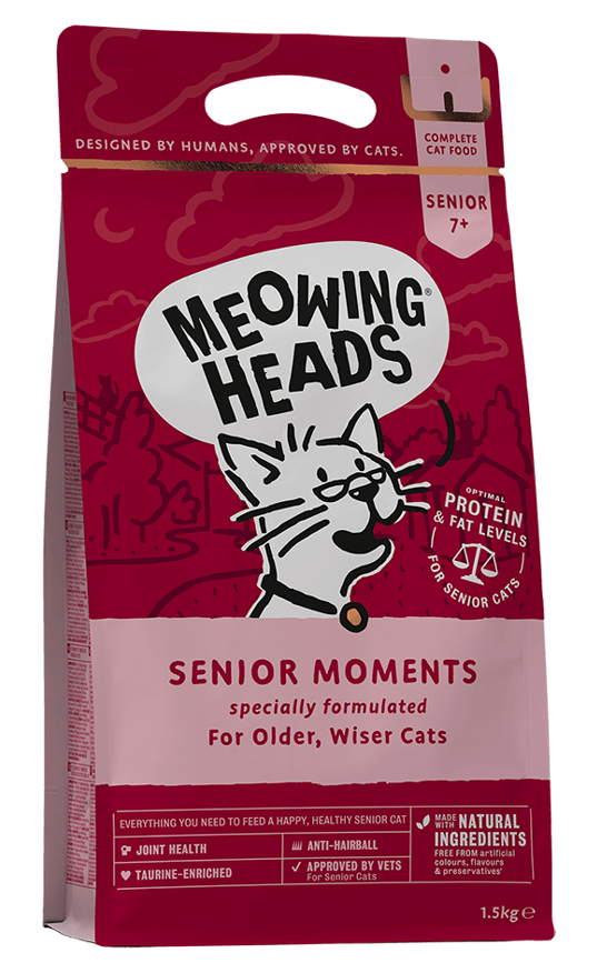 Meowing Heads kassitoit Senior Moments, 1, 5 kg