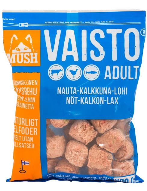 Mush Vaisto koera toortoit veis/kalkun/lõhe 800 g