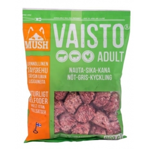 Mush Vaisto koera toortoit veis/siga/kana 800 g