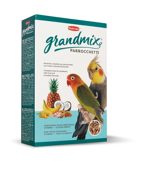 Padovan GrandMix Parrochetti täistoit papagoidele 850 g