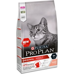 Purina PRO PLAN kassitoit ORIGINAL Adult OPTISENSES lõhega, 1,5kg.