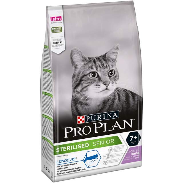 Purina PRO PLAN kassitoit LONGEVIS 7+ , 1,5 kg.