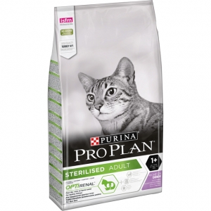 Purina PRO PLAN kassitoit STERELISED OPTIRENAL kalkunirikas, 10 kg.