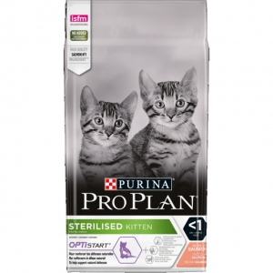 Purina PRO PLAN STERELISED KITTEN kassipoja toit lõhega, 1,5 kg