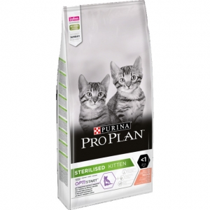 Purina PRO PLAN STERELISED KITTEN kassipoja toit lõhega, 10 kg