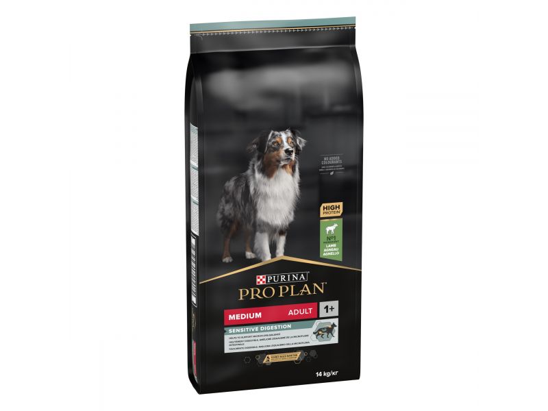 Purina PRO PLAN Medium Adult Sensitive Digestion with OPTIDIGEST®, 14kg