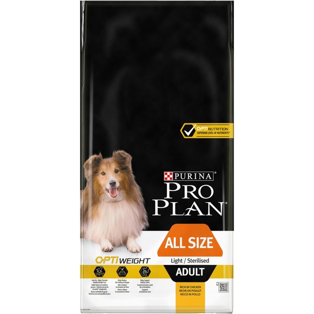 Purina PRO PLAN All sizes Adult Light with OPTIWEIGHT® 14kg.