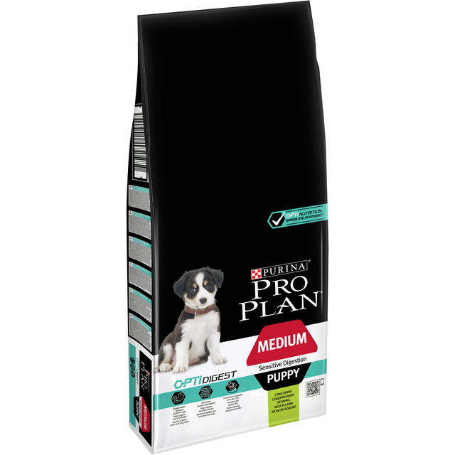 Purina PRO PLAN Medium Puppy Sensitive Digest with OPTIDIGEST®, 12kg