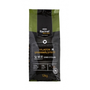 Racinel Black Label kuivtoit eakatele koertele kanaga 12 kg