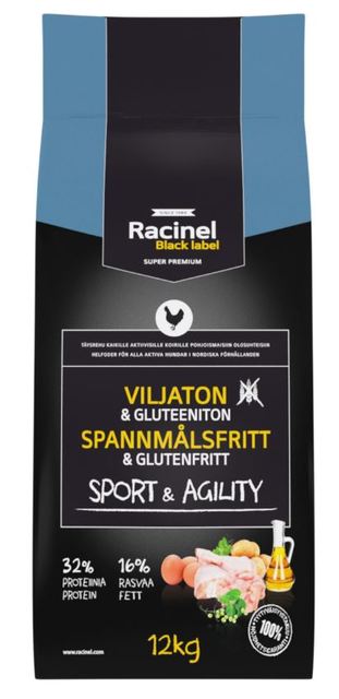 Racinel Black Label Sport&Agility Extra Energy 12 kg