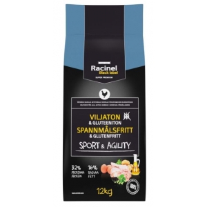 Racinel Black Label Sport&Agility kuivtoit täiskasvanud koertele 12 kg