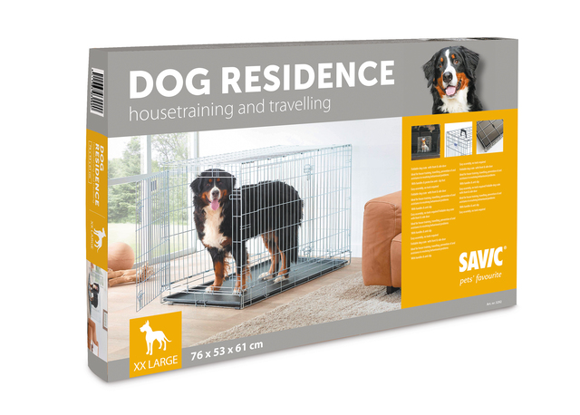 Savic Dog Residence tsingitud metallpuur koertele 118 X 76 X 82 cm