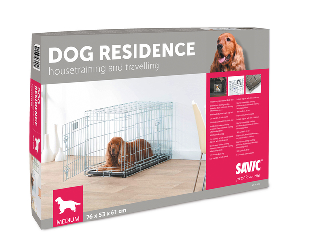 Savic Dog Residence tsingitud metallpuur koertele 76 X 53 X 61 cm