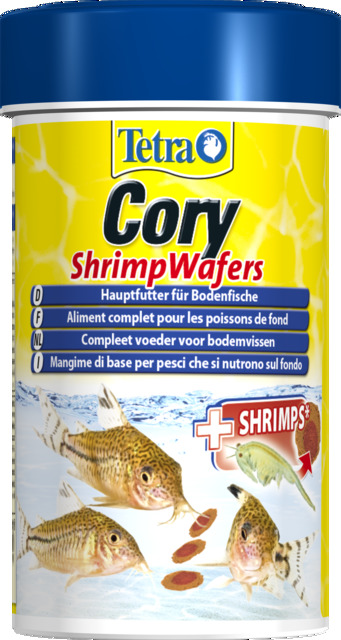 Tetra kalade täissööt Cory Shrimp vahvlid 100 ml