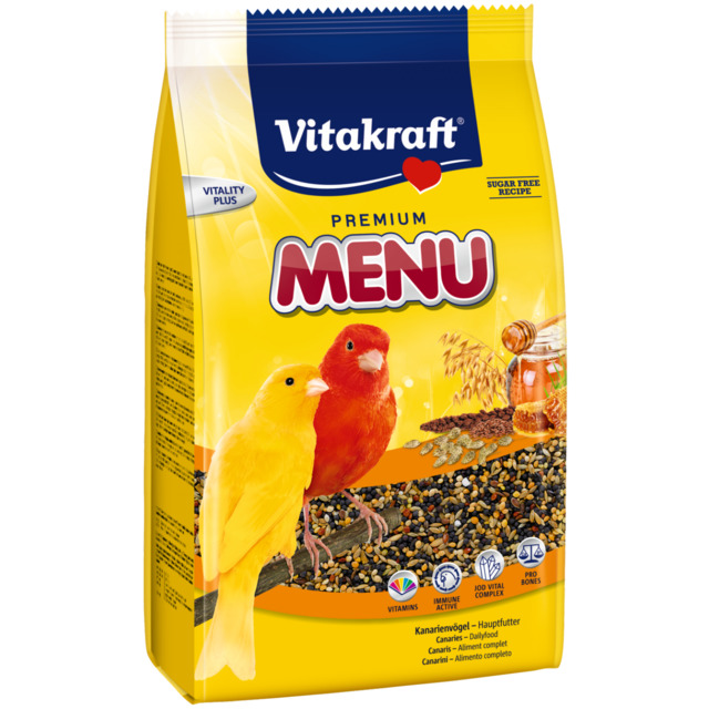 Vitakraft viirpapagoide täissööt Premium Menu, 500 g