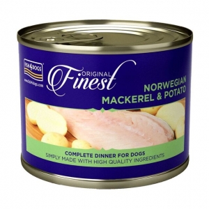 Fish4Dogs Finest Mackerel konserv koertele makrelliga 185 g