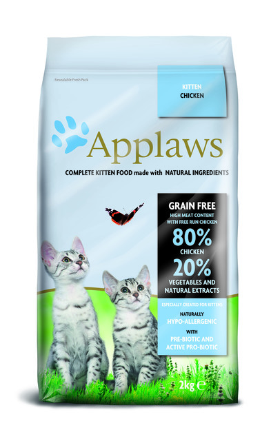 Applaws, Grain Free Dry Kitten Food with Chicken 2 kg