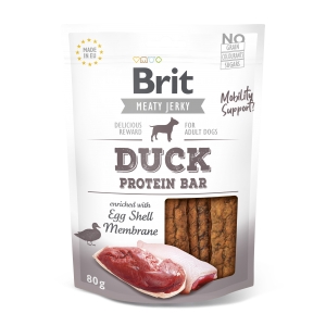 Brit Jerky Duck Protein Bar Snack närimismaius koertele 80g