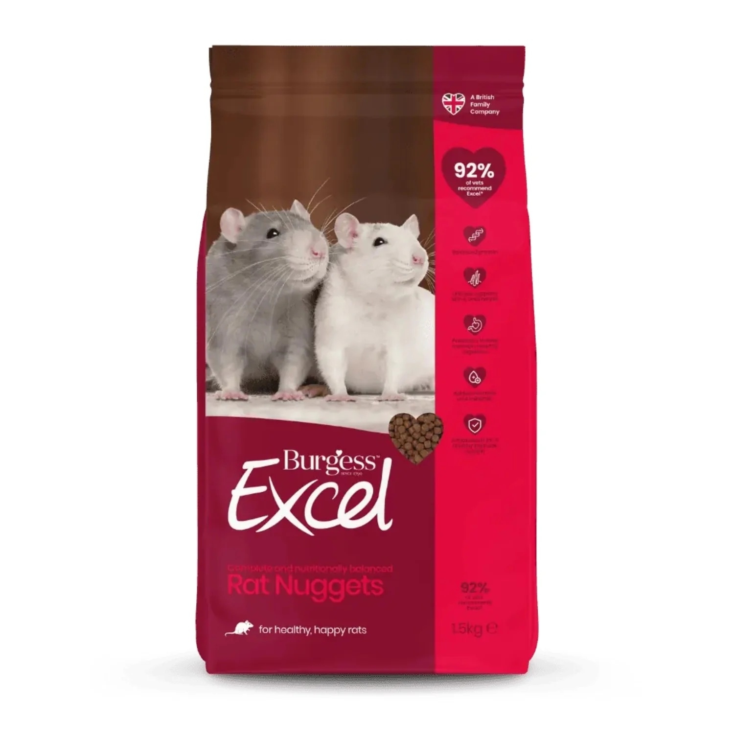 Burgess Excel roti täissööt 1,5 kg