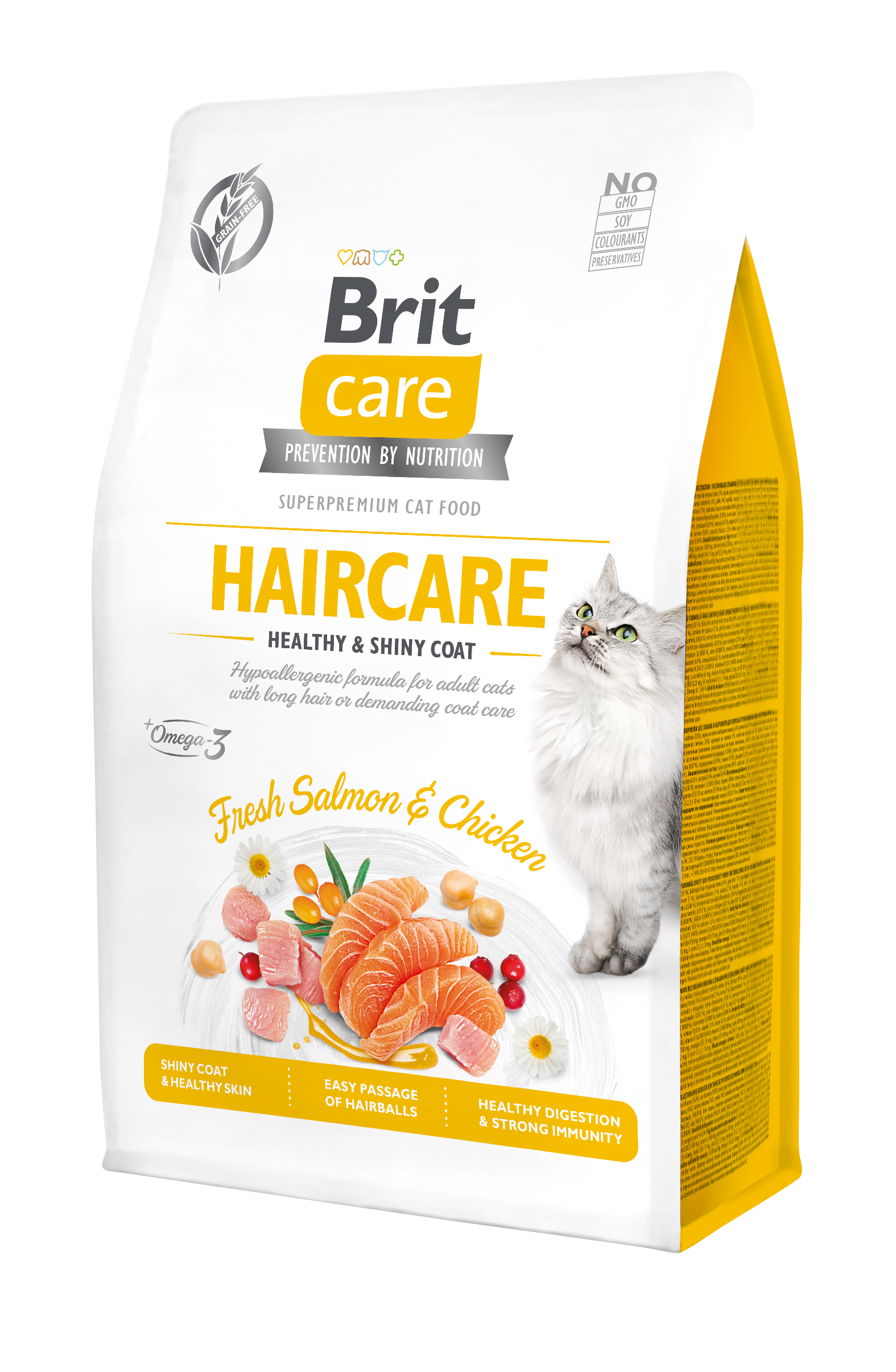 Brit Care Cat Grain-Free Haircare Healthy & Shiny coat kassitoit 0,4 kg