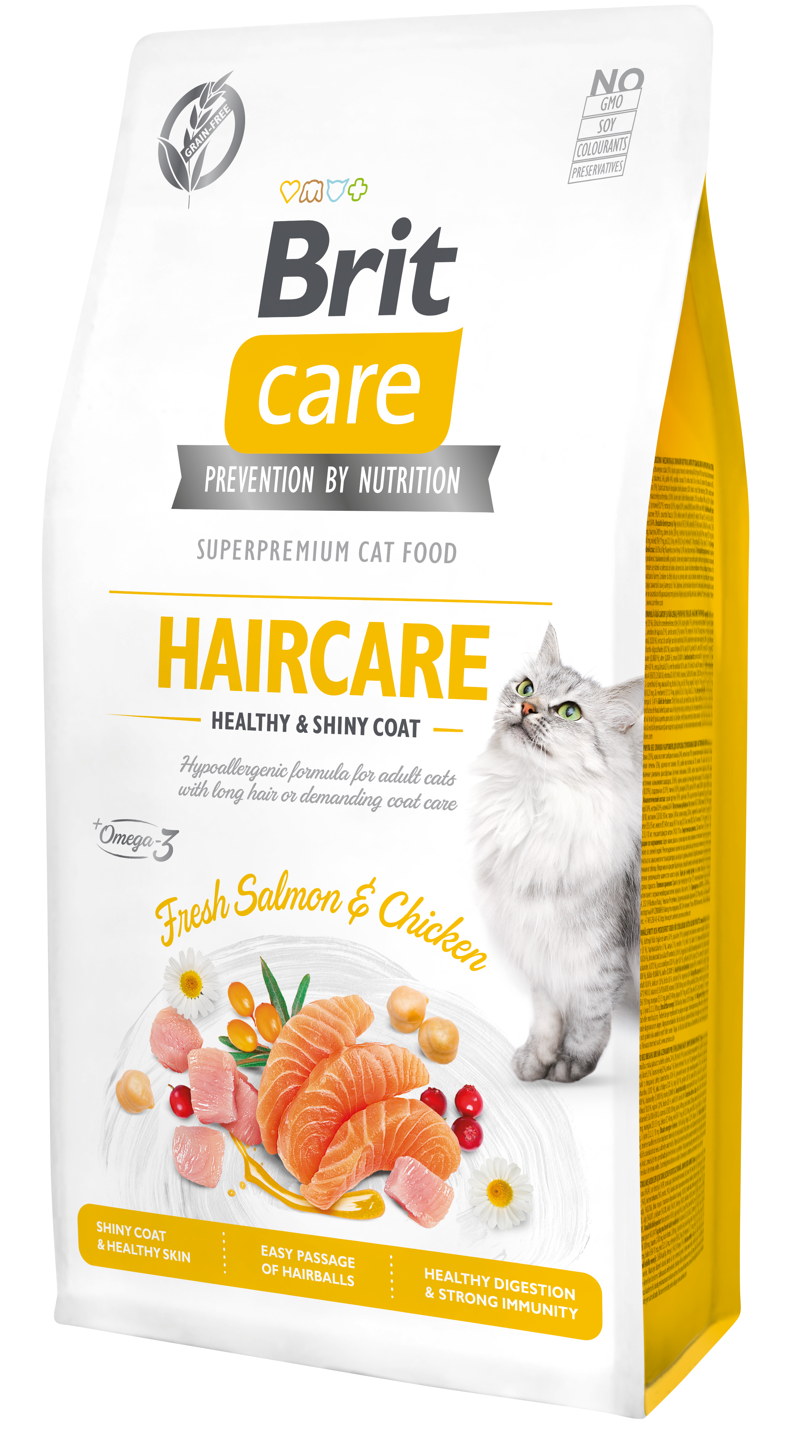 Brit Care Cat Grain-Free Haircare Healthy & Shiny coat kassitoit 7 kg