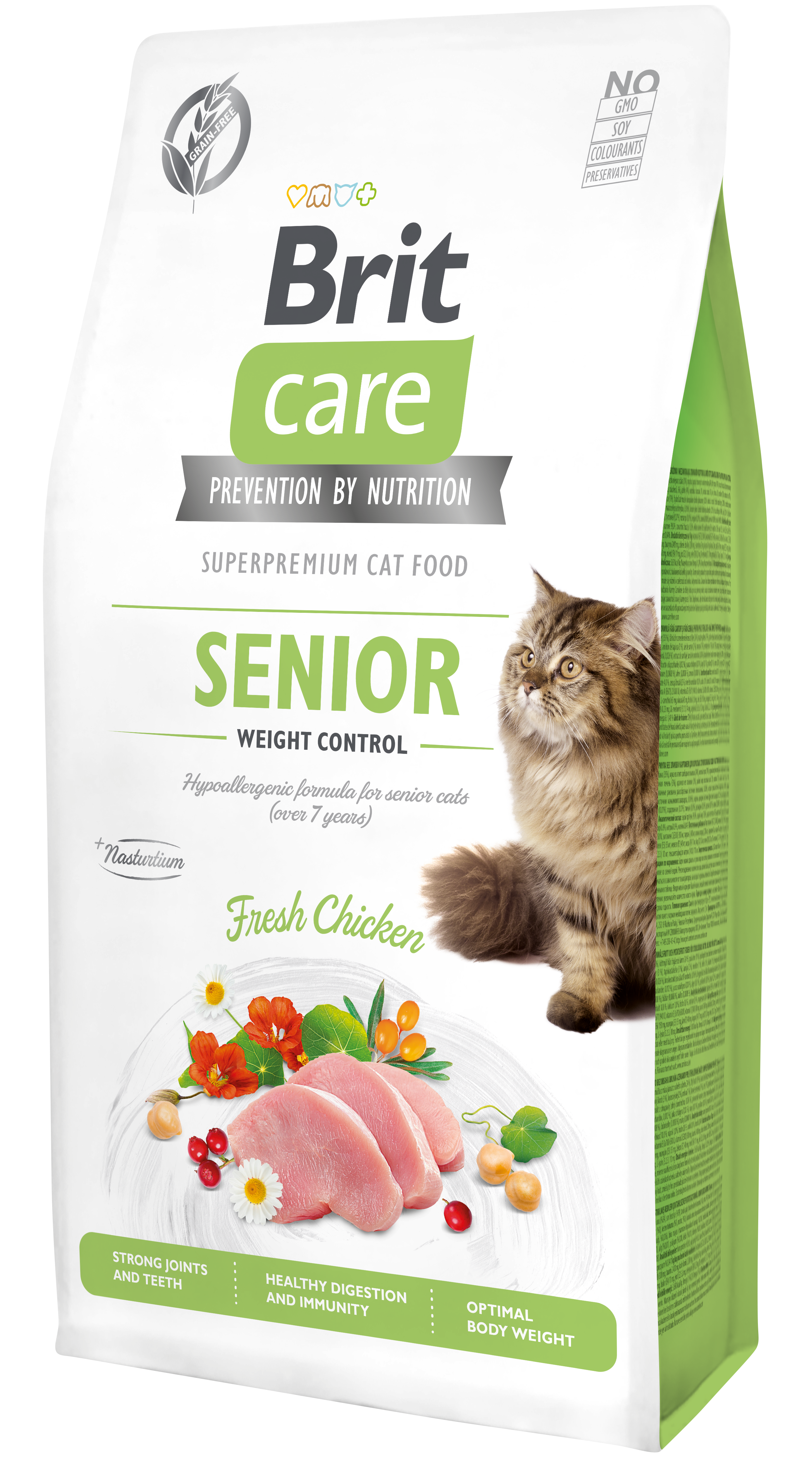 Brit Care Cat Grain-Free Senior Weight Control kassitoit 7 kg