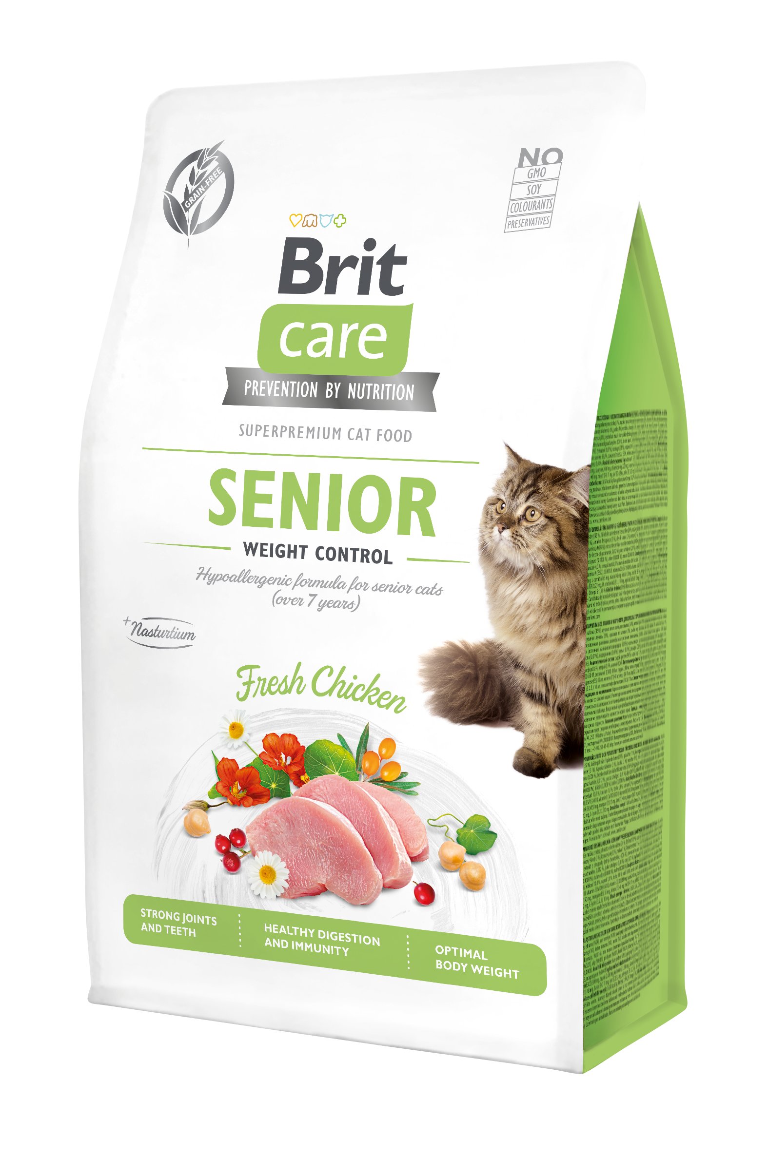 Brit Care Cat Grain-Free Senior Weight Control kassitoit 0,4 kg