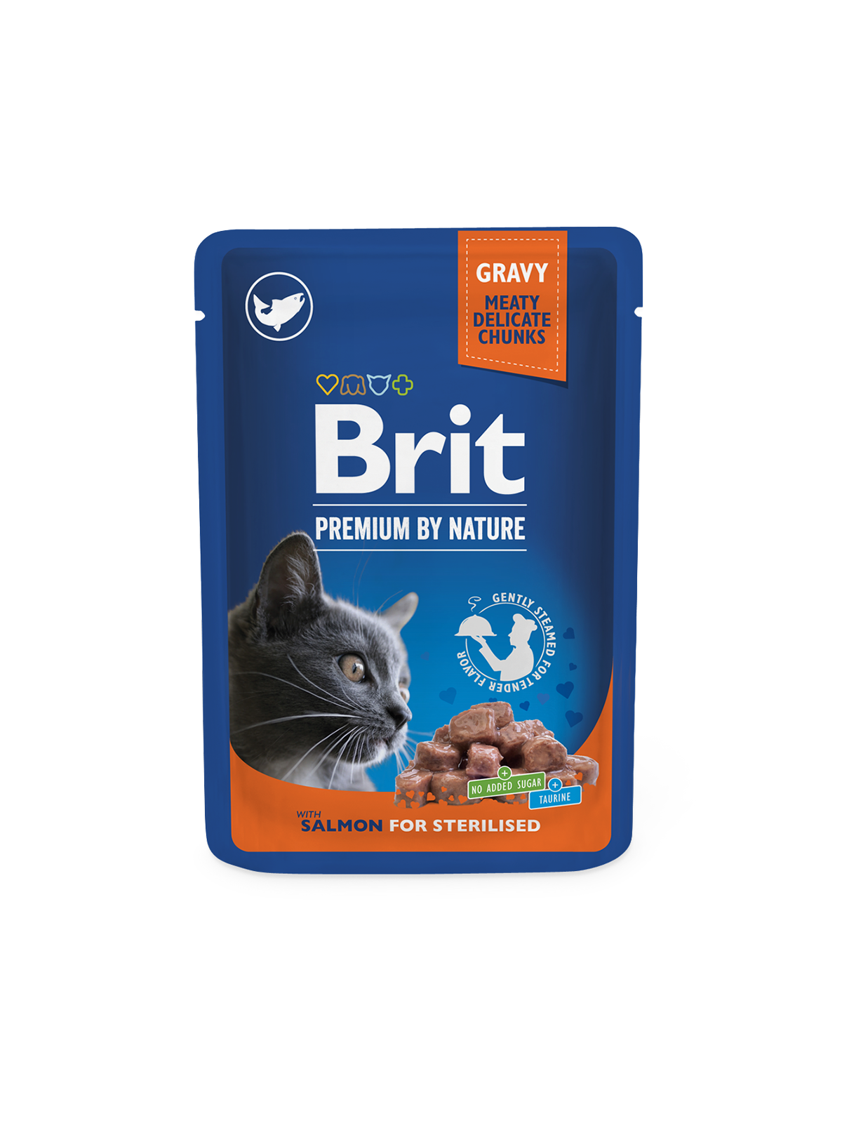 Brit Premium Salmon märgtoit steriliseeritud kassidele 100g