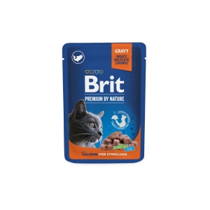 Brit Premium Salmon märgtoit steriliseeritud kassidele 100g