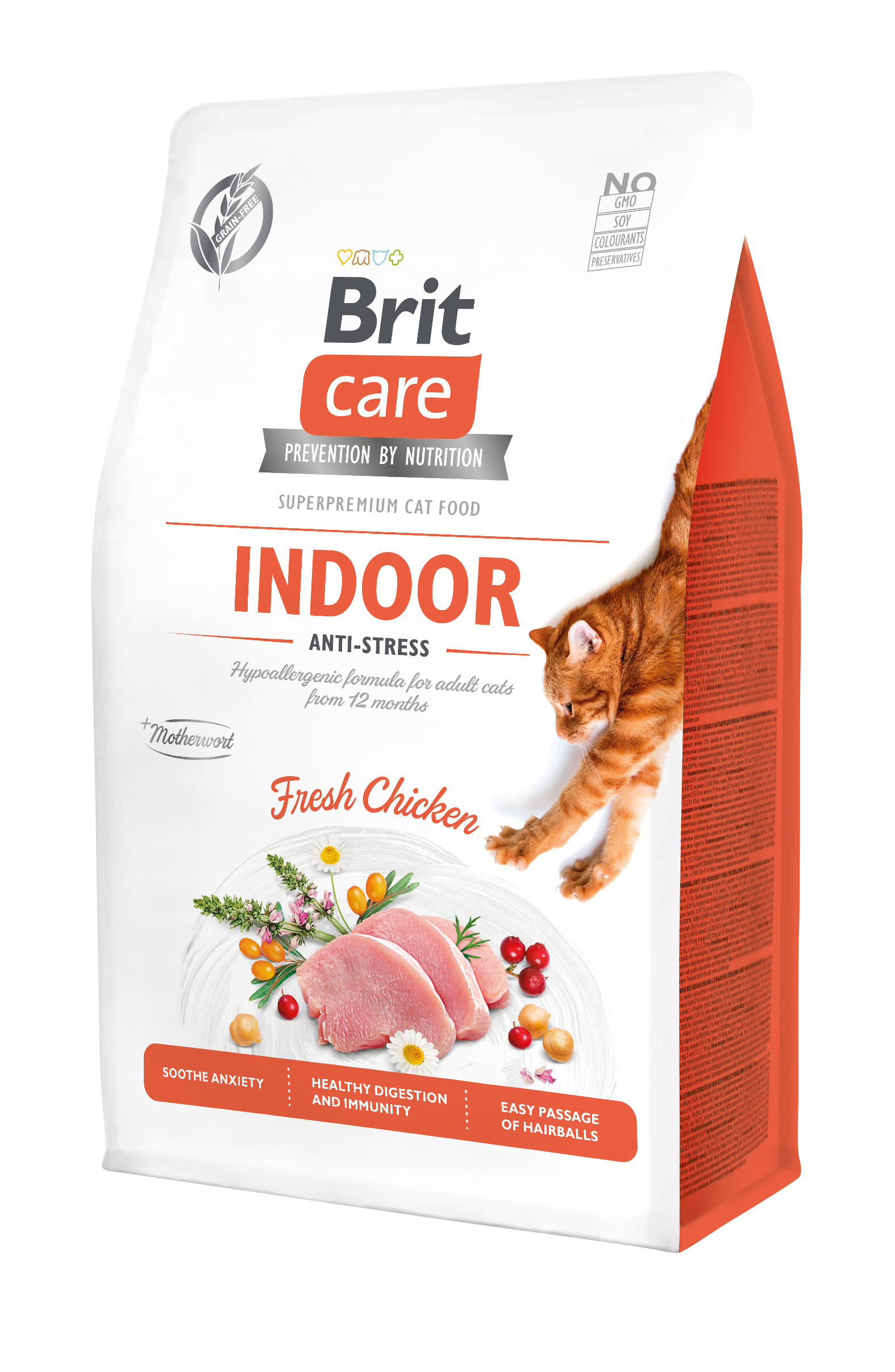 Brit Care Cat Grain-Free Indoor Anti-Stress kassitoit 0,4 kg