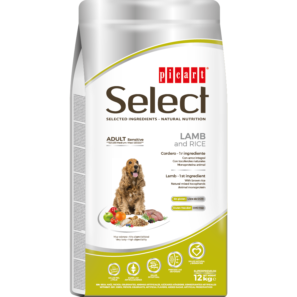 Select Adult Sensitive Lamb and Rice koeratoit 12kg