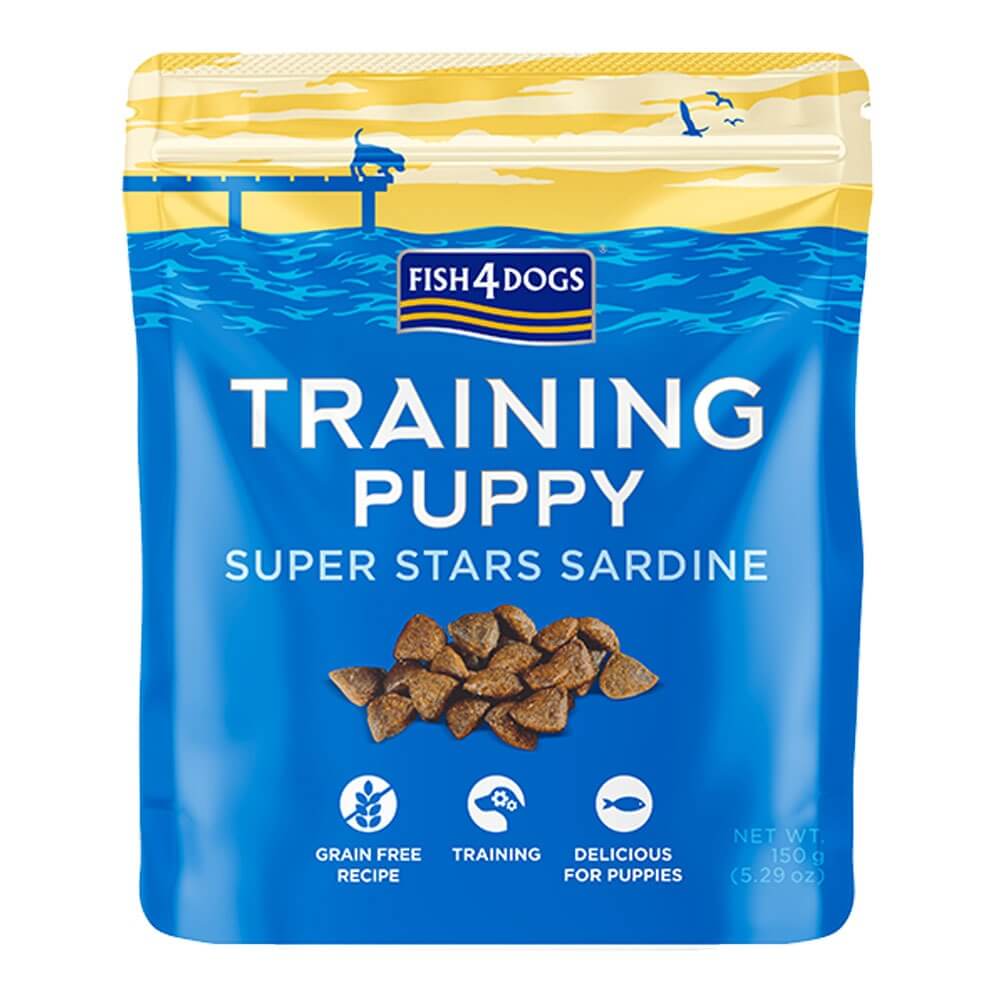 Fish4Dogs Superstars treeningmaiused kutsiketele, sardiiniga 150 g