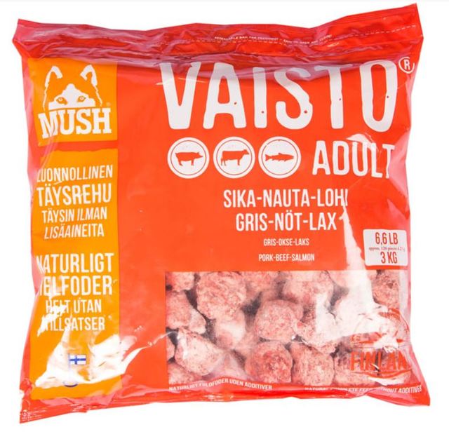 Mush Vaisto koera toortoit siga/veis/lõhe 3 kg